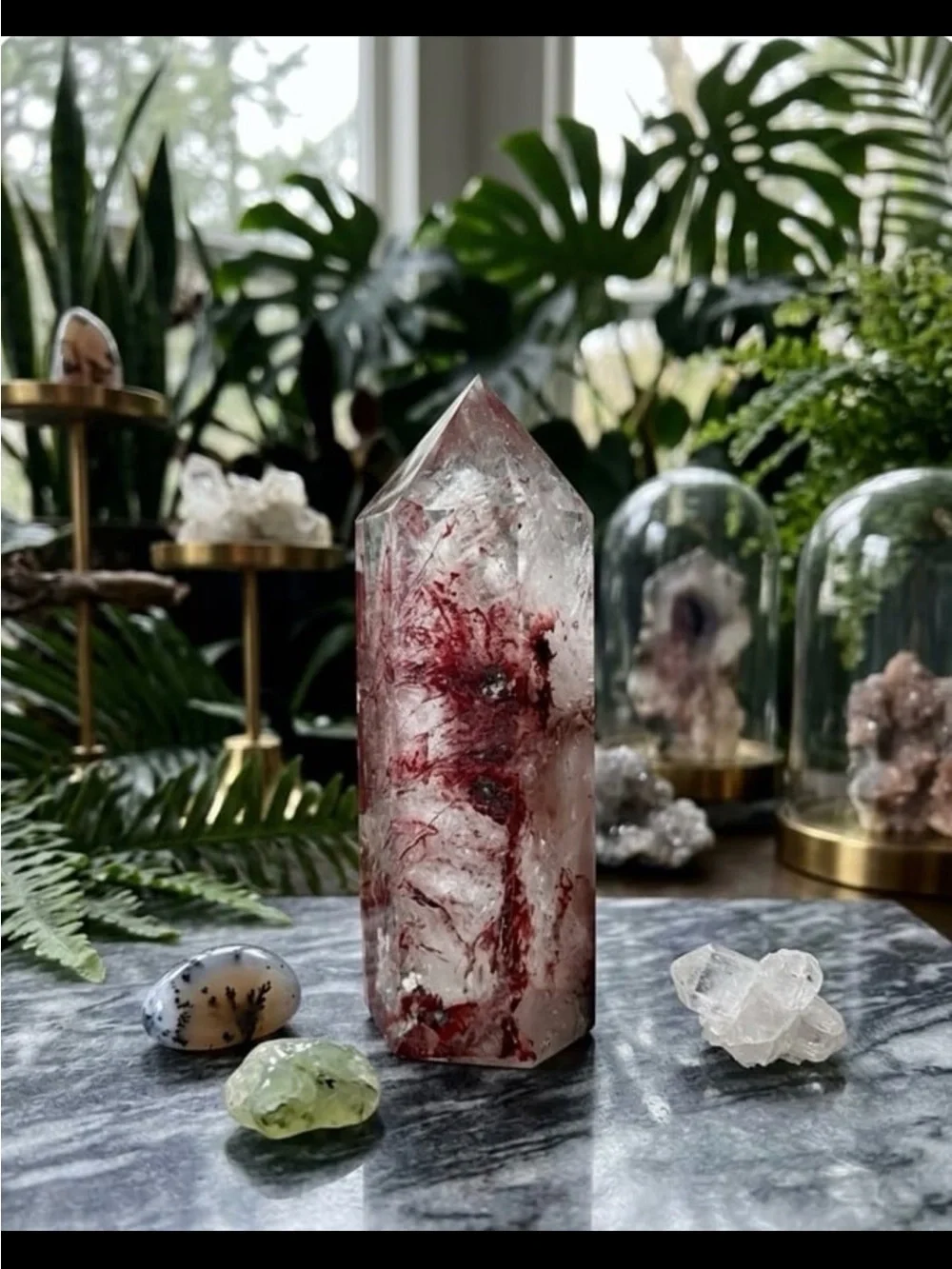 Harlequin Quartz Tower HQ RARE STUNNING